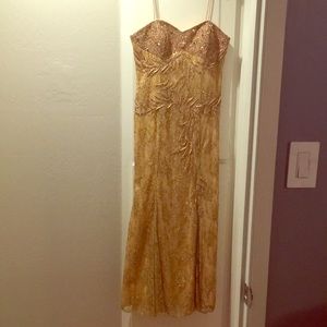 Stunning Gold Evening Gown